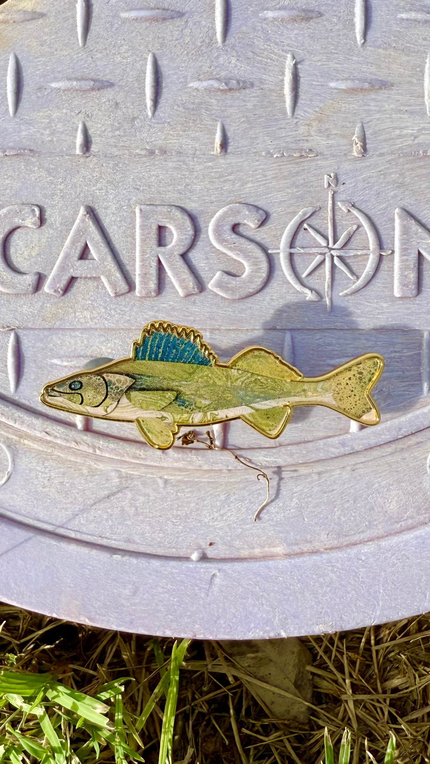 Walleye John (V2 Gold) - 2.25" Image Pin