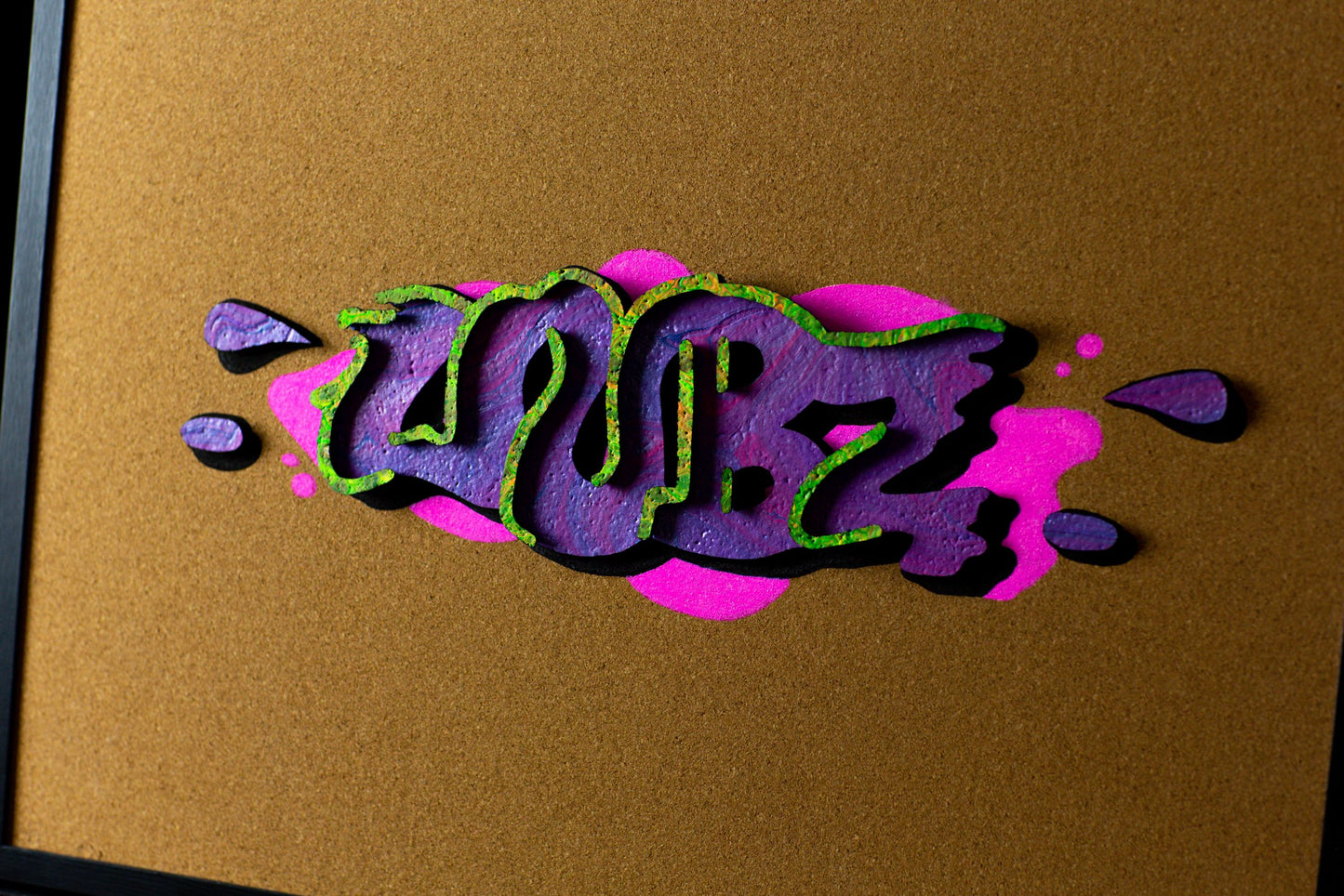 Cool WUBZ Cork Board (Customs by Luke x Searching One Art) - Original Piece