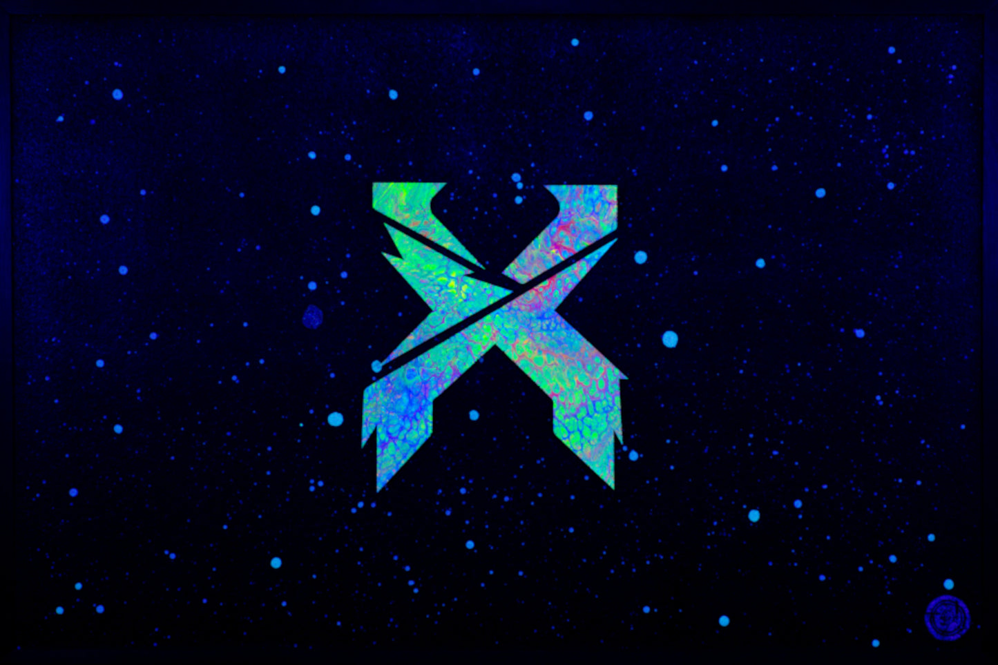 Excision Floating In Space (UV Reaction) - 12 x 18" Poster Print