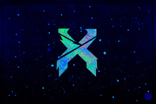Excision Floating In Space (UV Reaction) - 12 x 18" Poster Print