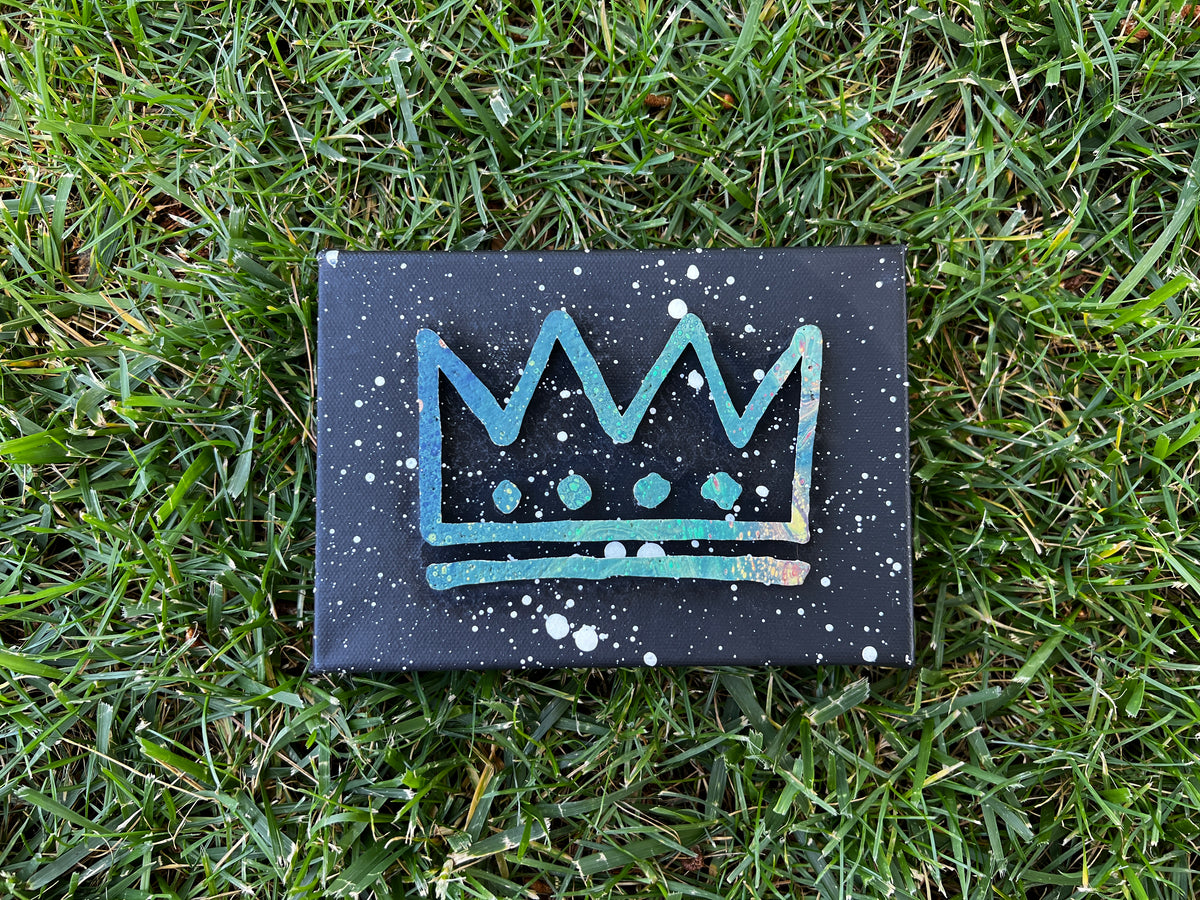 Cool Greens CharlesTheFirst Mini Canvas - Original Piece