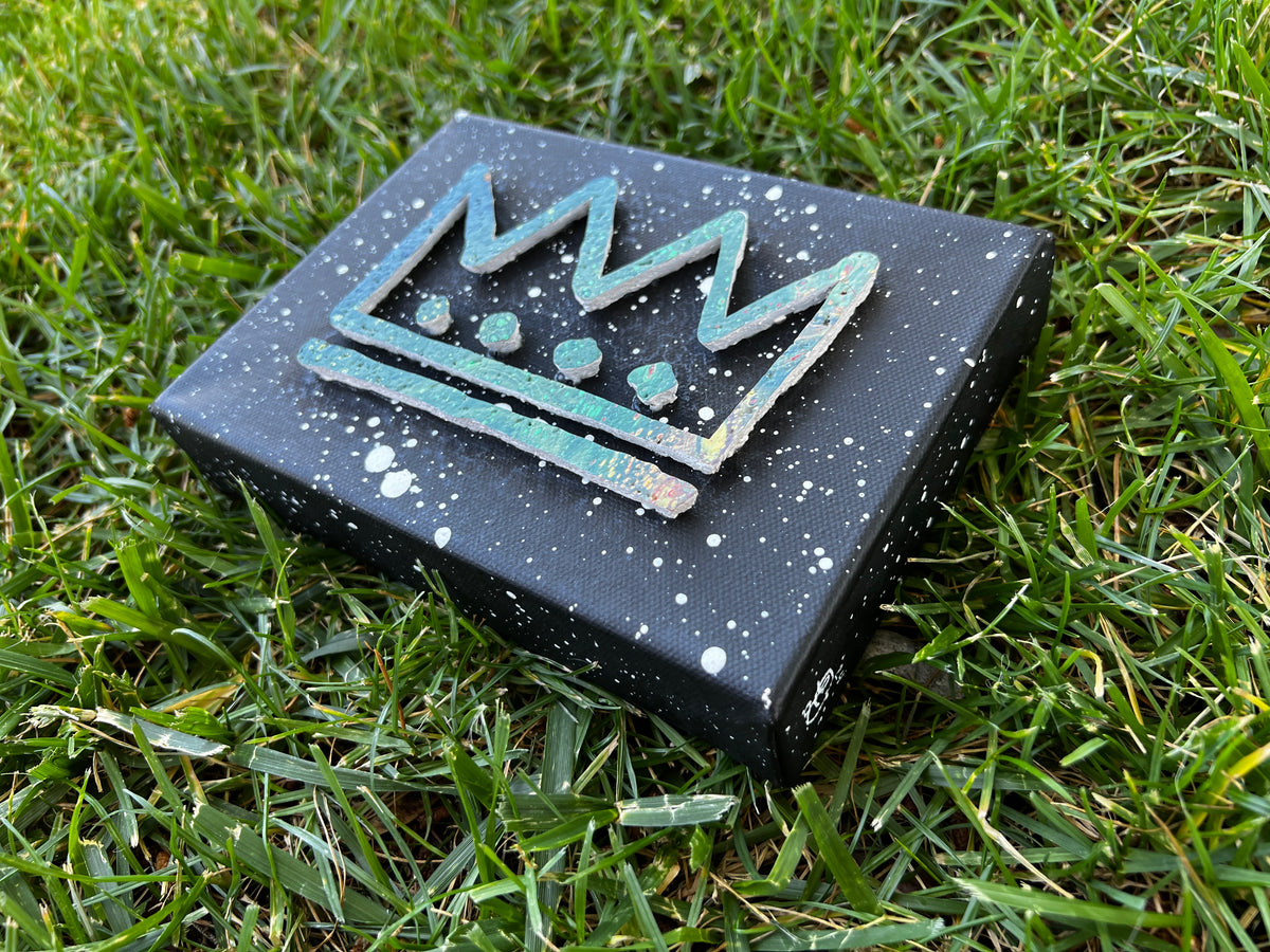Cool Greens CharlesTheFirst Mini Canvas - Original Piece