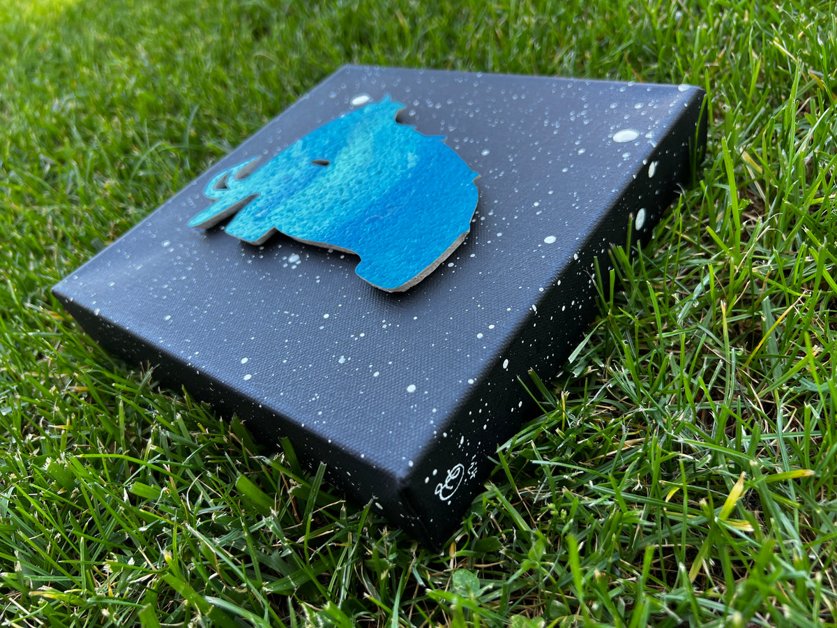 Iced Out Wooli Mini Canvas - Original Piece