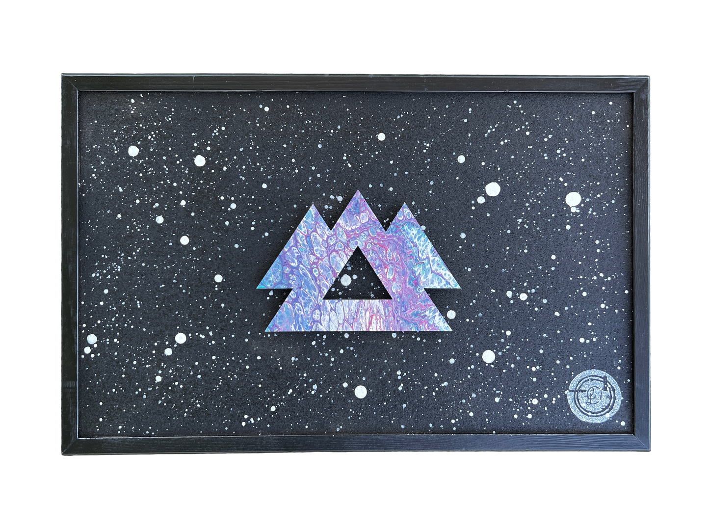 Cool Blue Wakaan Mini Cork Board - Original Piece