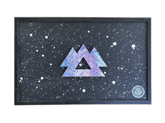Cool Blue Wakaan Mini Cork Board - Original Piece