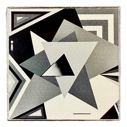 Lines and Triangles 1.5" Pin