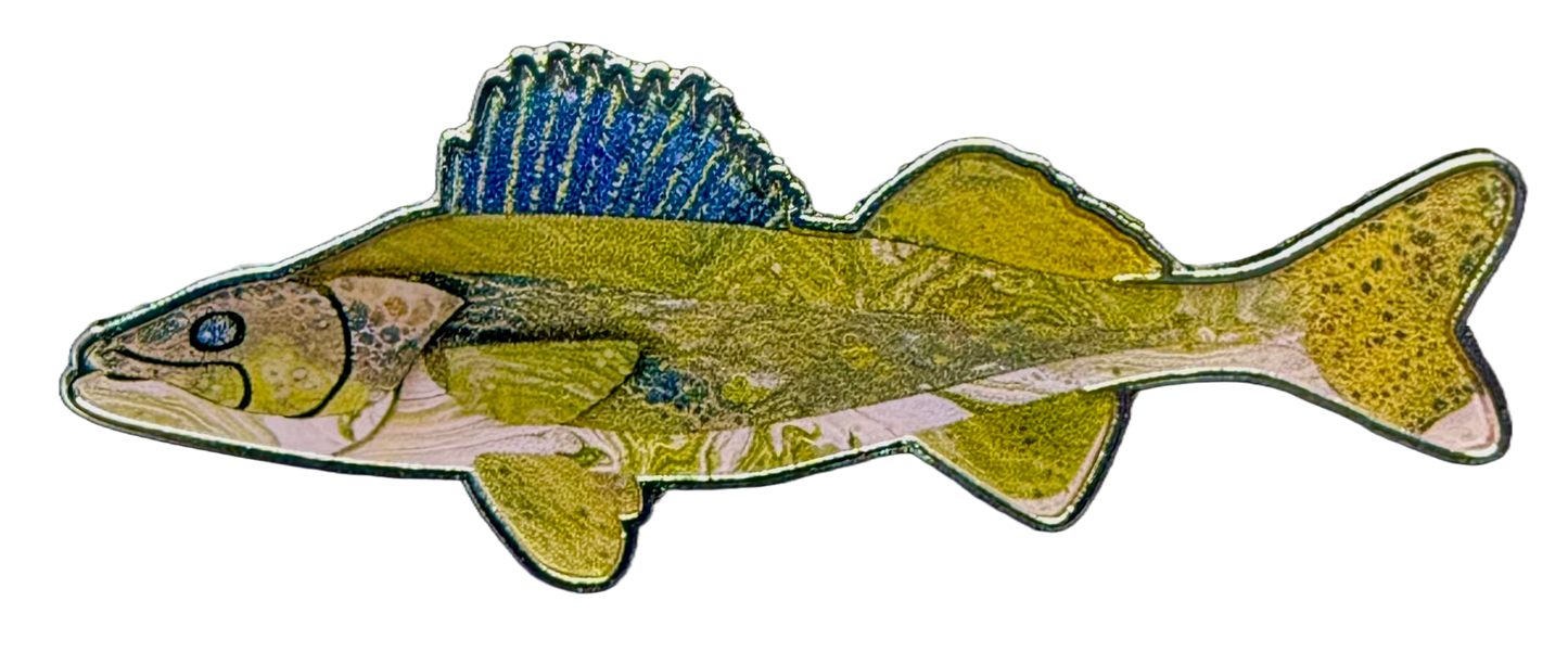 Walleye John (V1 Silver) - 2.25" Image Pin