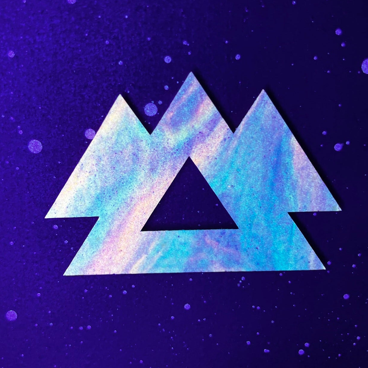 Rainbow Glow Wakaan Mini Cork Board - Original Piece