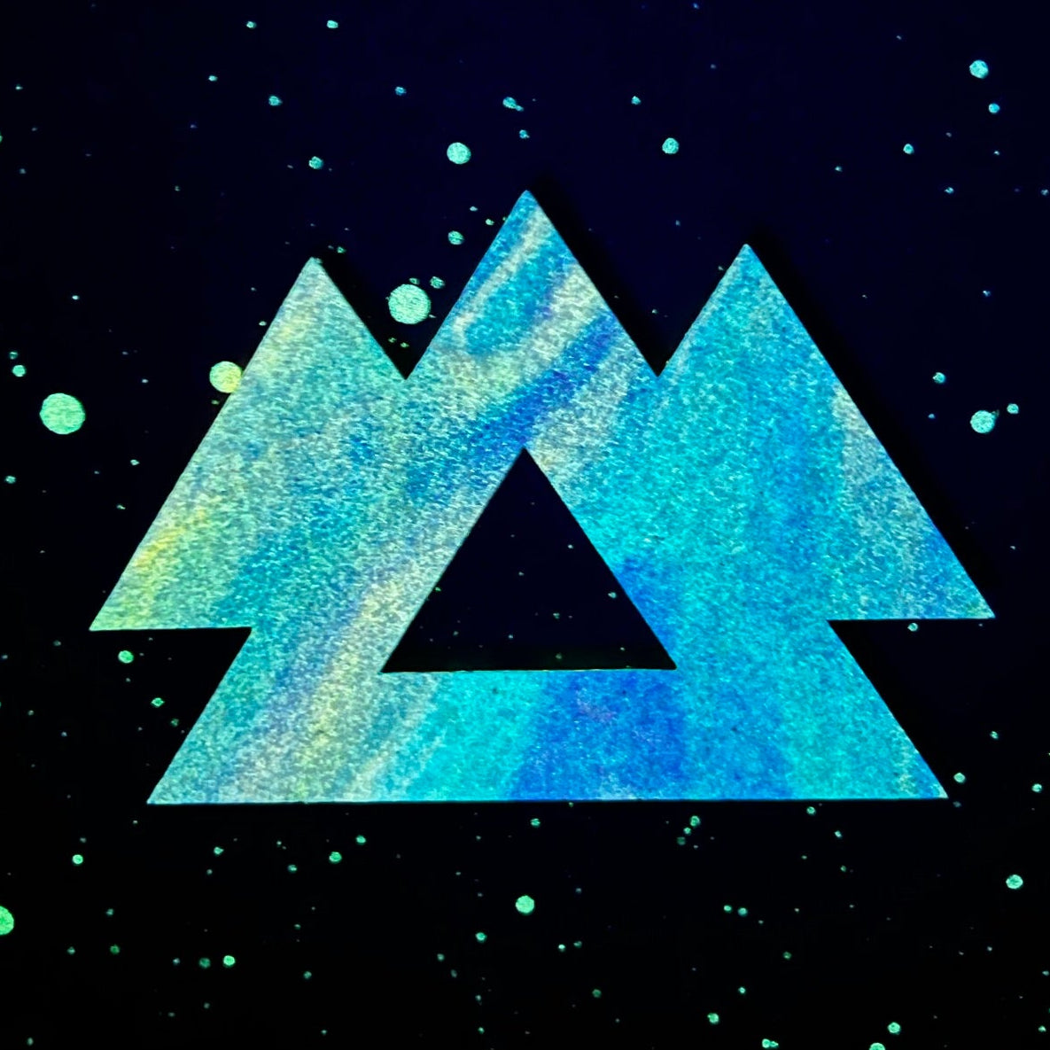 Rainbow Glow Wakaan Mini Cork Board - Original Piece