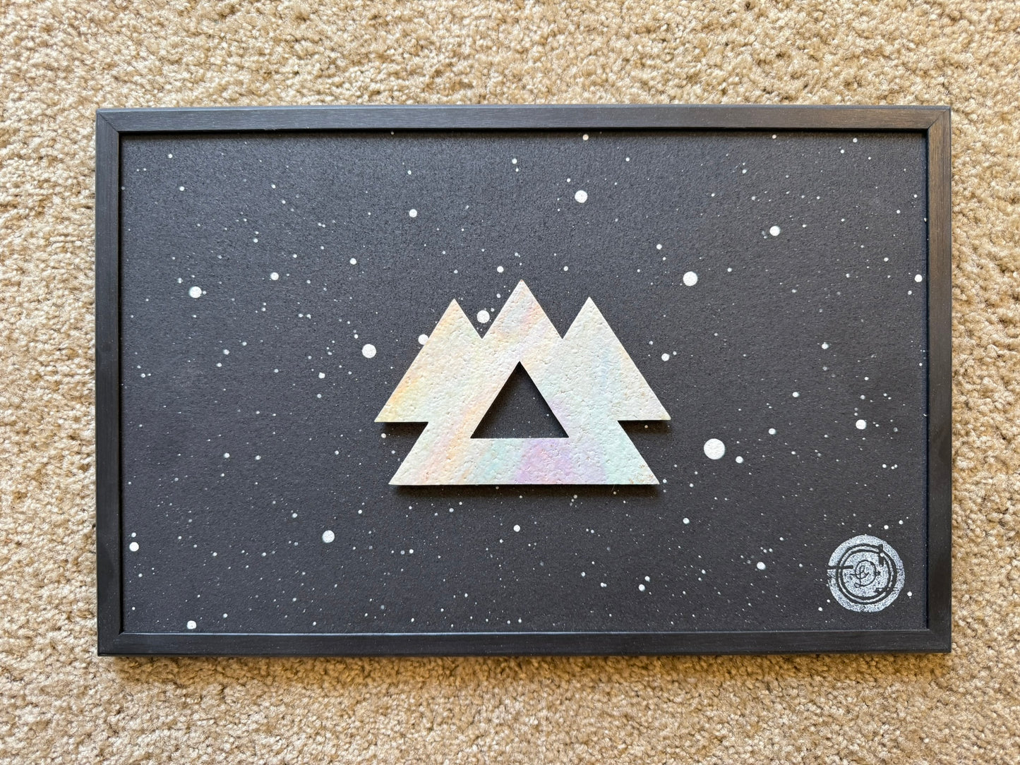 Rainbow Glow Wakaan Mini Cork Board - Original Piece