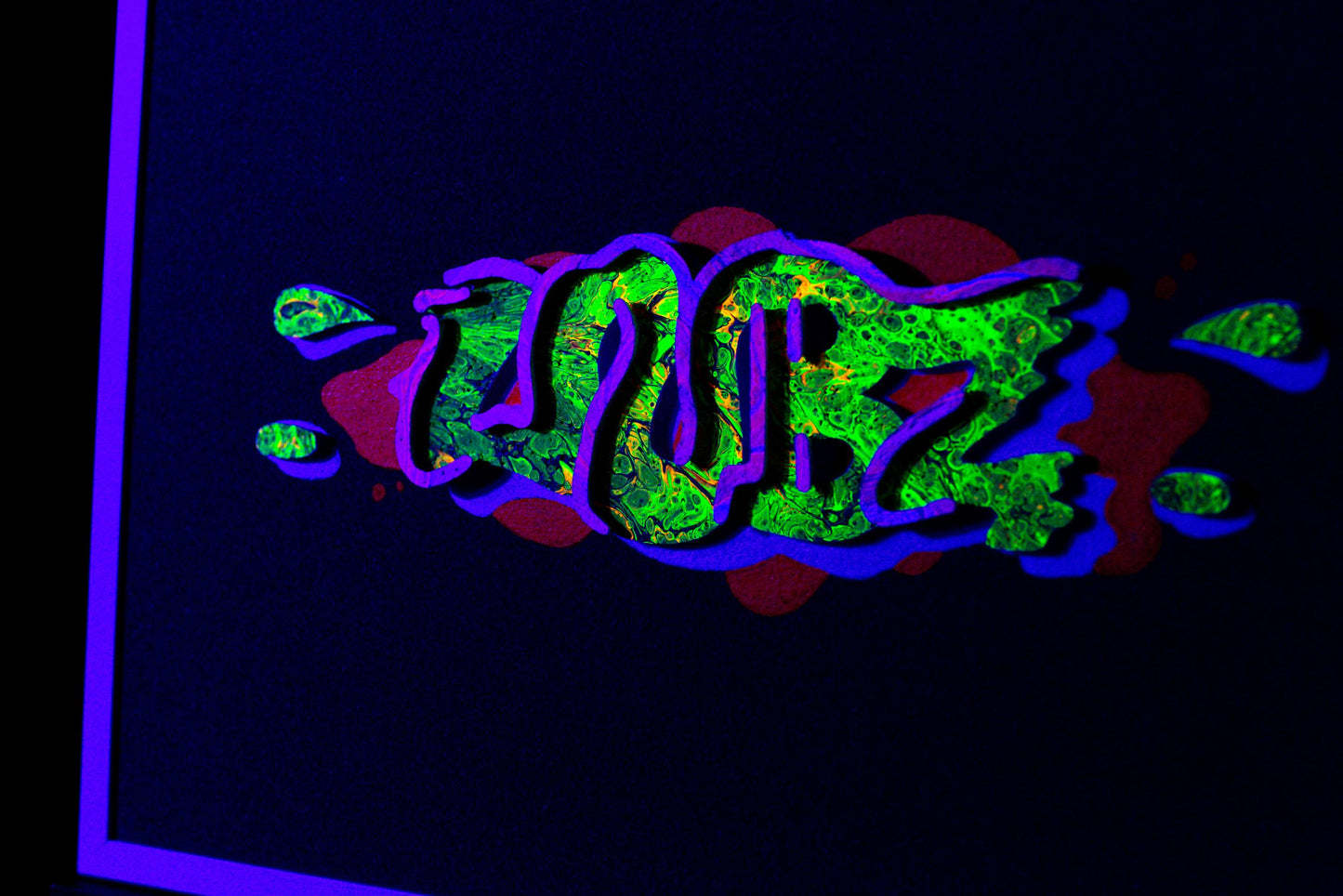 Warm WUBZ Cork Board (Customs by Luke x Searching One Art) - Original Piece