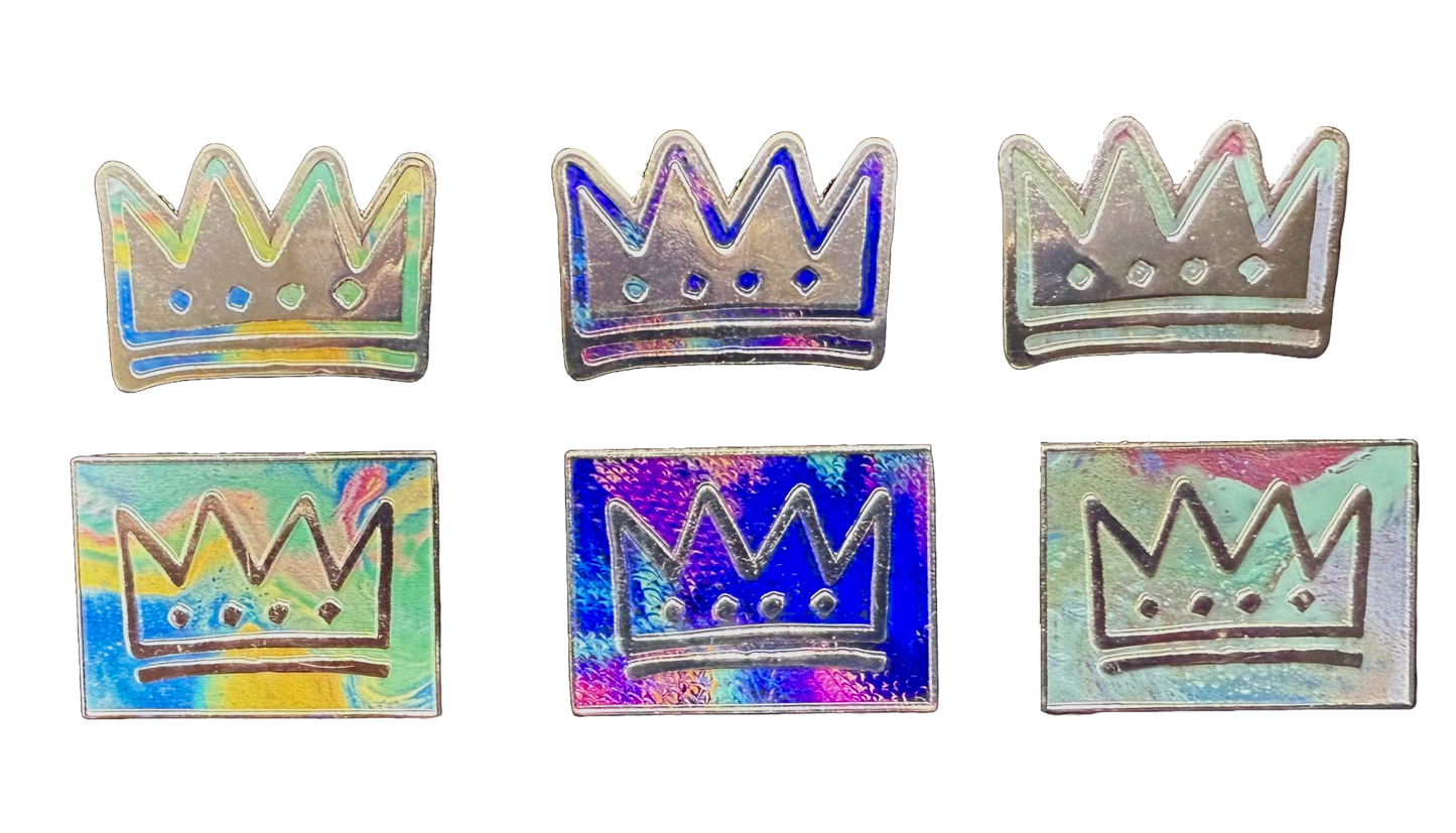 CharlesTheFirst (V1 Silver) - 1.5" Image Pins - 6 Variations