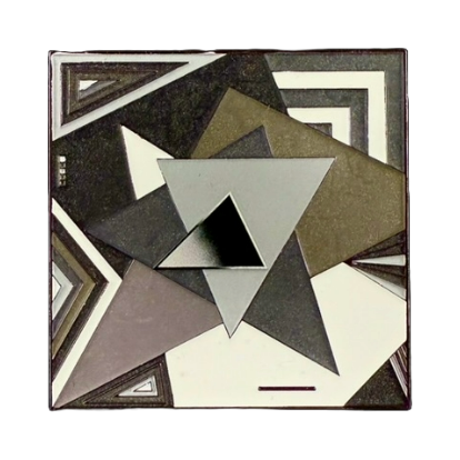 Lines and Triangles 2.5" Enamel Pin - LE 55