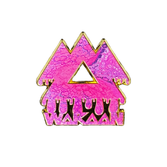 Pink Dripping Wakaan V1 1.75" Pin
